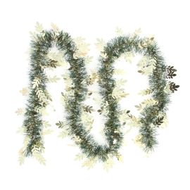 GUIRLANDE DE NOËL 10 CMx2 M COULEUR OR AVEC 6 PLIS