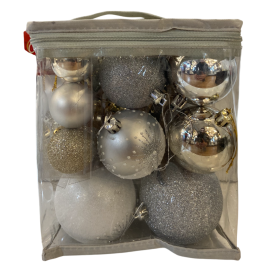 SUSPENSION DE NOËL CHAMPAGNE FEERIQUE - SAC DE 34PCS