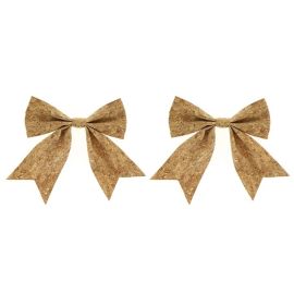 NOEUD STYLE LIÈGE 2 PIÈCES 12X14 CM