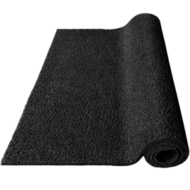 TAPIS SPAGHETTI NOIR 1.2 M X 16 MM/M²