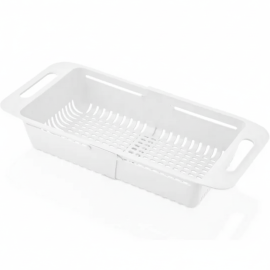 PANIER D’ÉVIER EXTENSIBLE EN PLASTIQUE MULTIFONCTION