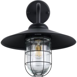 APPLIQUE MURALE EXTÉRIEURE 1 LUMIÈRE E27 NOIR MELGOA