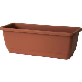 JARDINIÈRE EN PLASTIQUE KALIS 100 CM COULEUR TERRACOTTA OU TAUPE EURO3PLAST