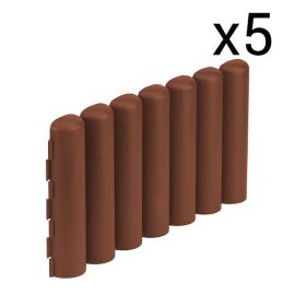 PACK 5 BORDURES TRONC CLICKBORDER 40X20CM MARRON