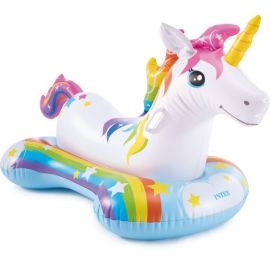 BOUÉE GONFLABLE À CHEVAUCHER LICORNE 163 X 86 CM POUR ENFANTS DÈS 3 ANS