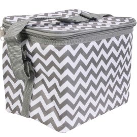 SAC REPAS ISOTHERME GRIS AVEC SANGLE RÉGLABLE 6 LITRES