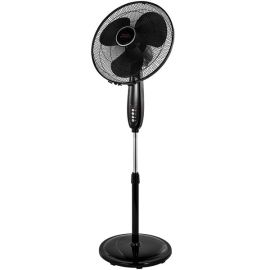 VENTILATEUR SUR PIED TEFAL DIAMÈTRE 40 CM PUISSANCE 50 W AVEC TÉLÉCOMMANDE 3 VITESSES OSCILLATION AUTOMATIQUE NOIR