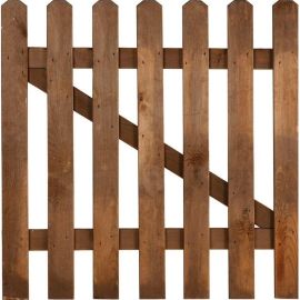 PORTILLON EN BOIS AJOURÉ MUSTANG MARRON 100 X 100 CM