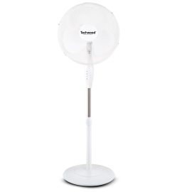 VENTILATEUR SUR PIED 40 CM 45 W BLANC TECHWOOD