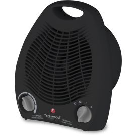 CHAUFFAGE SOUFFLANT 2000 W NOIR TECHWOOD