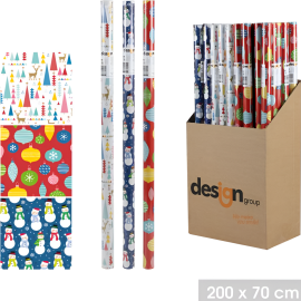 PAPIER CADEAU NOËL DÉCOR SIMPLICITY 200X70 CM