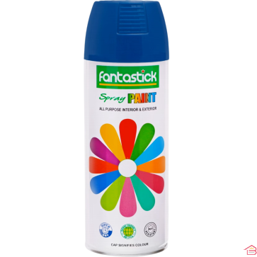 BOMBE DE PEINTURE ACRYLIQUE BLEUE EN AÉROSOL MULTI SURFACES FINITION BRILLANTE 400 ML
