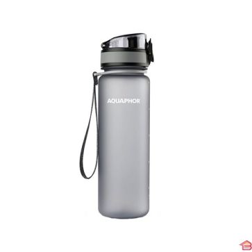 BOUTEILLE FILTRANTE AQUAPHOR EN TRITAN 500MI GRIS