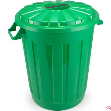 POUBELLE 30 LITRES BBC ECO AVEC COUVERCLE EN PLASTIQUE