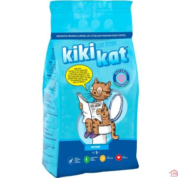 LITIÈRE AGGLOMÉRANTE NATURELLE POUR CHAT À L’ARGILE BENTONITE BLANCHE SUPER WHITE 5 L
