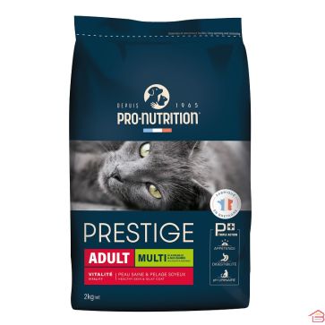 CROQUETTES PRESTIGE CHAT ADULT MULTI VOLAILLE ET LÉGUMES 2 KG