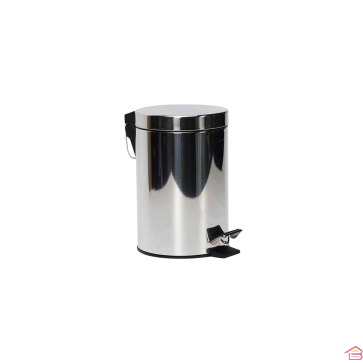 POUBELLE À PÉDALE EN ACIER INOXYDABLE 3 LITRES AVEC SEAU INTÉRIEUR AMOVIBLE