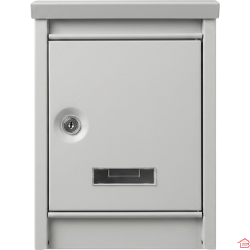 BOÎTE AUX LETTRES MURALE VERROUILLABLE EN ACIER BLANC STYLE VINTAGE RÉSISTANTE AUX INTEMPÉRIES 216X94X305 MM