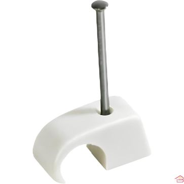 CLIP PLASTIQUE MULTIDIAMÈTRE BLANC Ø 10-14 MM EN NYLON