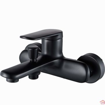MITIGEUR DE BAIGNOIRE ET DOUCHE NOIR MAT DESIGN MODERNE SÉRIE LILA MOMALI