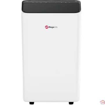 CLIMATISEUR MOBILE RÉVERSIBLE 12000 BTU AVEC TÉLÉCOMMANDE ET ROULETTES MEGALIFE