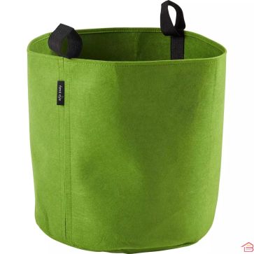 SAC DE PLANTATION EN GÉOTEXTILE AVEC POIGNÉES 50 LITRES DIAMÈTRE 40 CENTIMÈTRES VERT
