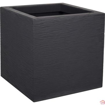 POT CARRÉ EN POLYPROPYLÈNE GRAPHIT UP 29,5 CM ANTHRACITE 21 L EDA