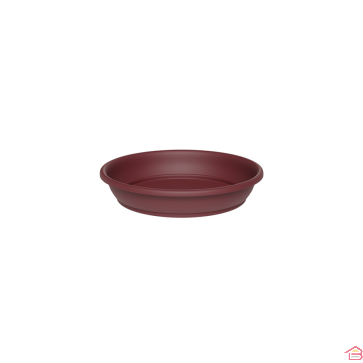 SOUCOUPE RONDE AURA RAISIN ROUGE 20 CM TERA