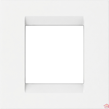 PLAQUE SIMPLE BLANCHE POUR INTERRUPTEUR OU PRISE ÉLECTRIQUE STANDARD FRANÇAIS SÉRIE KARLA 85X85 MM