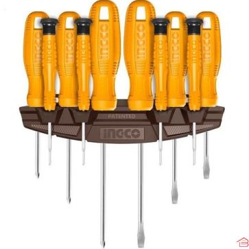 JEU DE 10 TOURNEVIS AVEC TOURNEVIS DE PRÉCISION EN ACIER CHROME VANADIUM INGCO