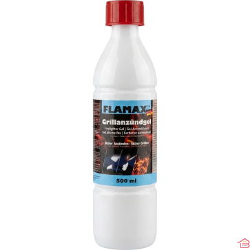 GEL ALLUME-FEU POUR BARBECUE CHEMINÉE ET BRASERO 500 ML FLAMAX