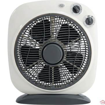 VENTILATEUR À POSER BLANC DIAMÈTRE 30 CM 3 VITESSES AVEC MINUTERIE 40 W GENERAL