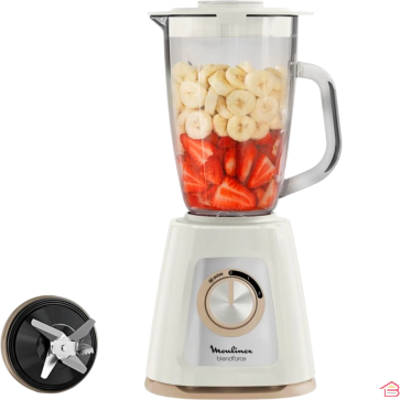 BLENDER ÉLECTRIQUE MULTIFONCTION 800 W AVEC BOL EN VERRE ET FONCTION GLACE PILÉE BLENDFORCE