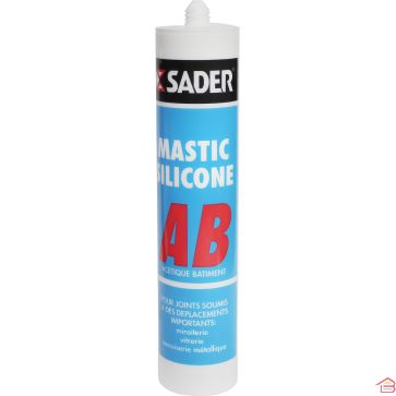 SILICONE TRANSPARENT AB 310 ML POUR ÉTANCHÉITÉ ET COLLAGE INTÉRIEUR EXTÉRIEUR