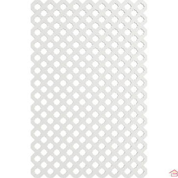 PANNEAU DÉCORATIF MAMOUNY ZELIDJA 140 X 85 CENTIMÈTRES BLANC POUR EXTÉRIEUR MOTIF ZELLIJ TRADITIONNEL
