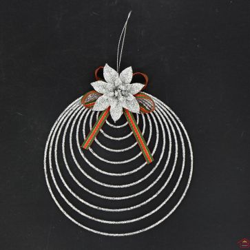 SUSPENSION FICELLES PAILLETTES 15-20 CM CHAMPAGNE FÉERIQUE