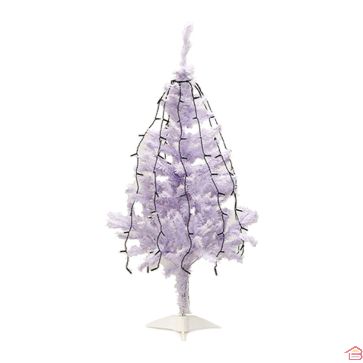 GUIRLANDE SCINT 8 FONCTIONS POUR SAPIN 1M50 120 LEDS BLANC