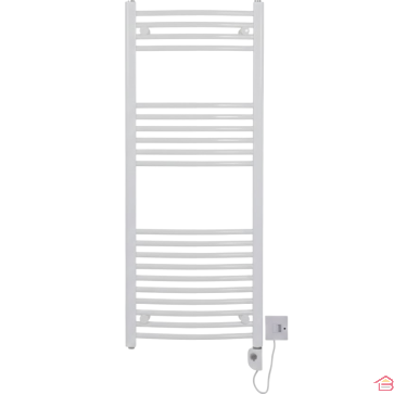 SÈCHE-SERVIETTES ÉLECTRIQUE EN ACIER BLANC 1410 X 500 MM MODÈLE UNO