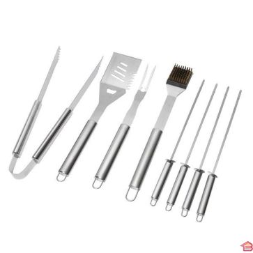 VALISE 8 ACCESSOIRES EN ACIER INOXYDABLE