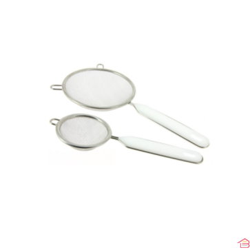 2 X PASSOIRES EN INOX ET PLASTIQUE 7CM // 12CM