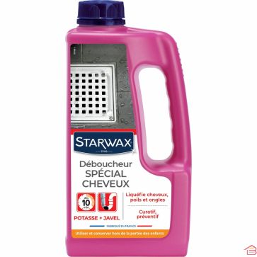 DÉBOUCHEUR SPÉCIAL CHEVEUX POUR CANALISATIONS 900 ML STARWAX