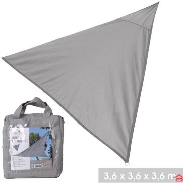 TOILE D'OMBRAGE GRIS 3.6X3.6X3.6 M POLYESTER