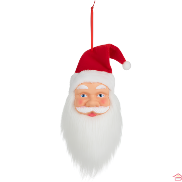 SUSPENSION PÈRE NOËL AVEC BARBE DÉCORATION DE NOËL