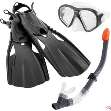 PALMES MASQUE ET TUBA REEF RIDER INTEX