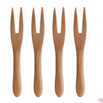  FOURCHETTE 2 DENTS BAMBOU X4 