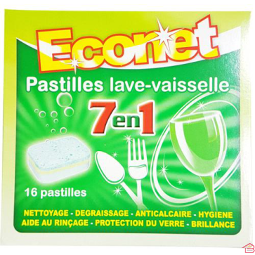 16 PASTILLES LAVE VAISSELLE  7 EN 1  ECONET