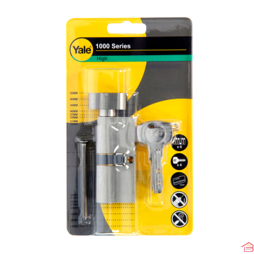 CYLINDRE SECURITÉ 70 MM YALE NICKELÉ