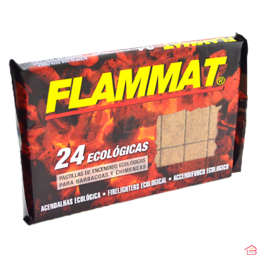 LOT FLAMMAT ALLUME FEU 24 X 2 CUBES ECOLOGIQUES