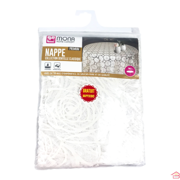 NAPPE DENTELLE CLASSIQUE RONDE DIAM 180 CM