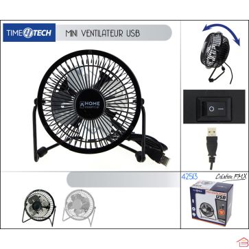 MINI VENTILATEUR USB DIAM 14 CM 2.5 W
